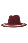 BRIXTON HAMPTON FEDORA - RED,00737 INDTN