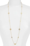 Anna Beck Long Multi Disc Station Necklace In Gold