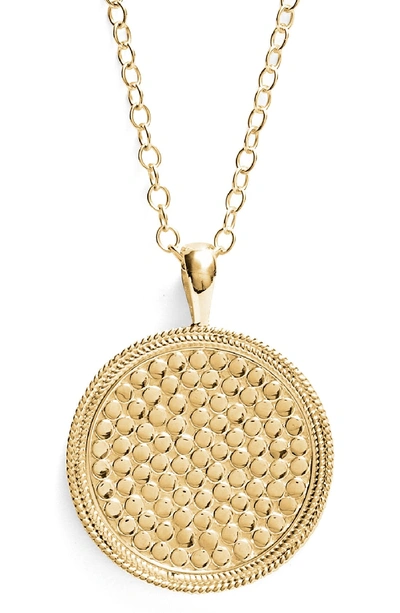 Anna Beck Medallion Pendant Necklace In Gold