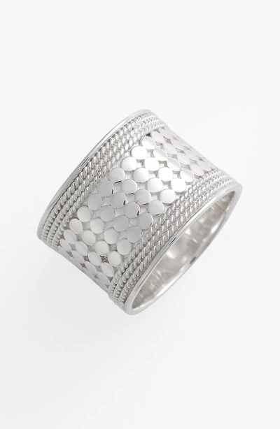 Anna Beck Gili Cigar Band Ring In Sterling Silver