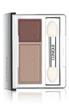 Clinique All About Shadow Eyeshadow Duo In Ivory Bisque/ Bronze Satin