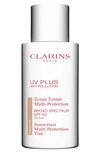 CLARINS UV PLUS ANTI-POLLUTION BROAD SPECTRUM SPF 50 TINTED SUNSCREEN MULTI-PROTECTION,004916