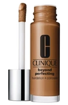 Clinique Beyond Perfecting Foundation + Concealer Wn 118 Amber 1 oz/ 30 ml In Amber (deep With Warm Neutral Undertones)