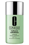 Clinique Redness Solutions Makeup Foundation Broad Spectrum Spf 15 With Probiotic Technology, 1 oz In Calming Alabaster