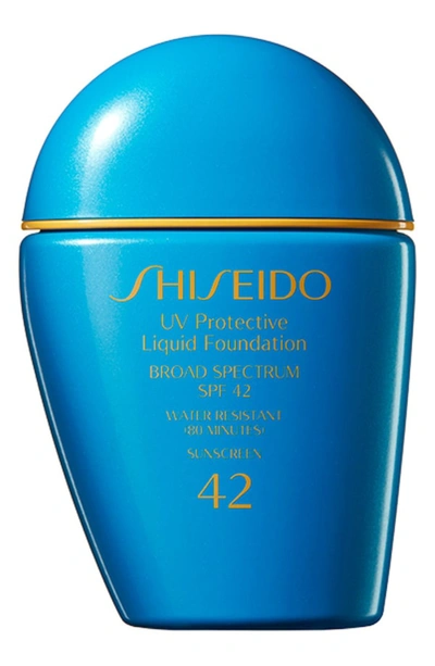 Shiseido Sun Uv Protective Liquid Foundation Spf 42 - Medium Beige In Brown