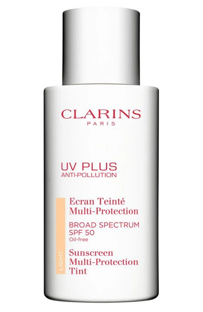 Clarins Uv Plus Anti-pollution Broad Spectrum Spf 50 Tinted Sunscreen Multi-protection, 1.7 Oz. In Light