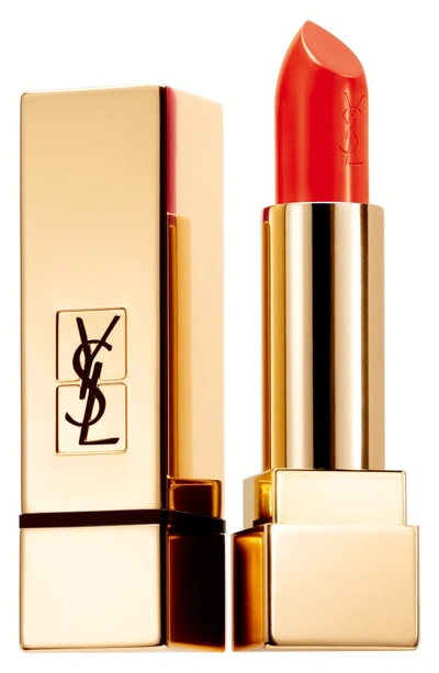Saint Laurent Rouge Pur Couture Lipstick In 74 Orange Electro