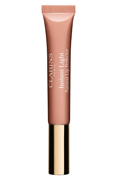 Clarins Instant Light Natural Lip Perfector Lip Gloss In Beige Shimmer