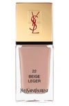 SAINT LAURENT LA LAQUE COUTURE NAIL LACQUER - 22 BEIGE LEGER,L22172