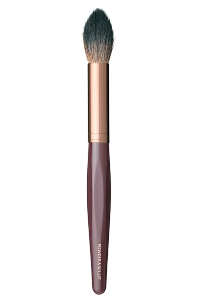 Charlotte Tilbury Powder & Sculpt Brush In Rose Gold & Night Crimson