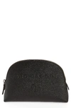 MARC JACOBS LOGO EMBOSSED LEATHER COSMETICS BAG,M0013651