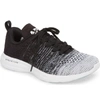 Apl Athletic Propulsion Labs Techloom Pro Knit Running Shoe In White/ Heather Grey/ Black