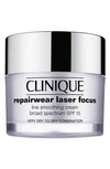 CLINIQUE REPAIRWEAR LASER FOCUS SPF 15 LINE SMOOTHING CREAM FOR DRY TO DRY COMBINATION SKIN,ZK5001