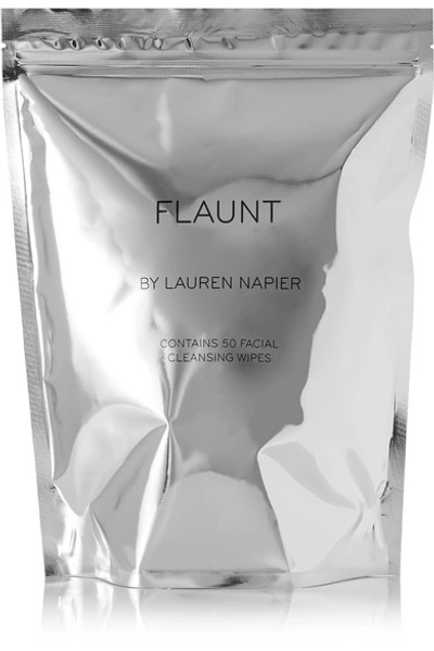 Cleanse By Lauren Napier The Flaunt Package - Facial Cleansing Wipes X 50 In Colourless