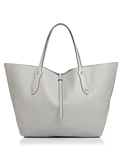 Annabel Ingall Isabella Large Leather Tote In Shadow Grey/gold