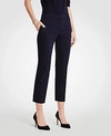 ANN TAYLOR THE PETITE ANKLE PANT IN COTTON SATEEN - CURVY FIT,461627