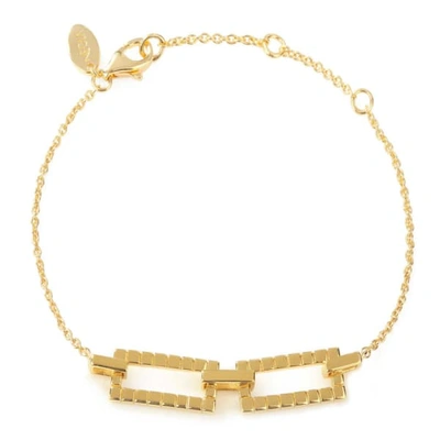 Neola Gold Cube Bracelet