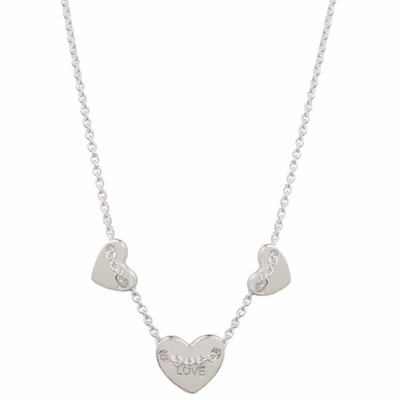 Neola Silver Heart Necklace