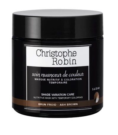 Christophe Robin Shade Variation Care Nutritive Mask With Temporary Colouring - Ash Brown, 8.4 Oz./ 250 ml