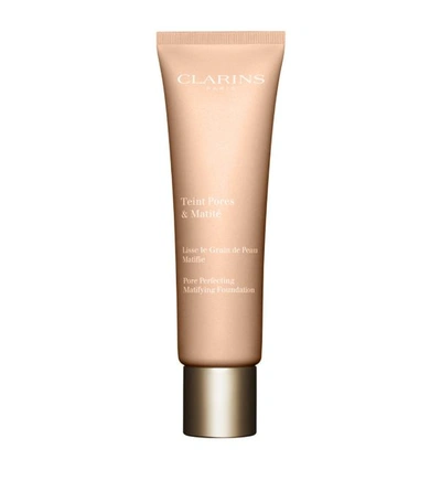 Clarins Pore-perfecting Mattifying Foundation In Nude Beige
