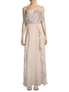 PARKER Irene Cold-Shoulder Silk Gown,0400096323098