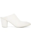 Marsèll Block Heeled Mules In White