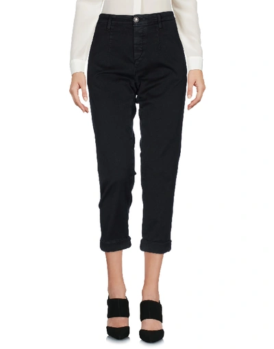 Care Label Cropped Trousers & Culottes In Black
