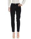 CARE LABEL CARE LABEL WOMAN PANTS BLACK SIZE 26 COTTON, ELASTANE,36934274MQ 9