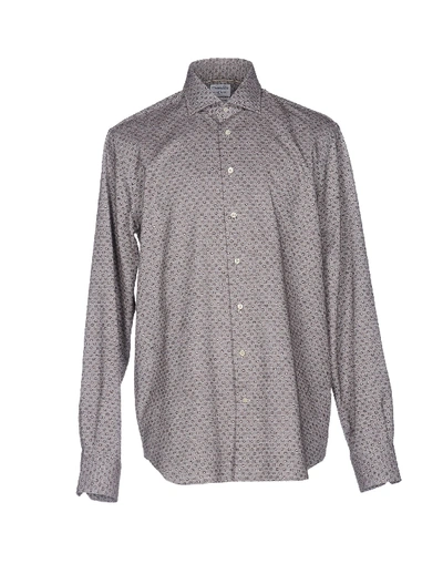 Emanuel Berg Patterned Shirt In Grey