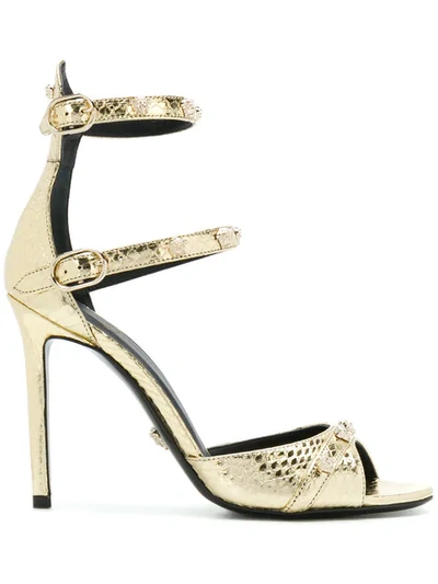 Versace Metallic Open-toe Sandals