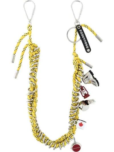 Dsquared2 Cord Charm Necklace