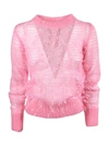 N°21 FEATHER SWEATER,10532375