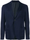 GIORGIO ARMANI textured single-breasted blazer,WSGJ20WS53512759792