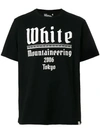 WHITE MOUNTAINEERING WHITE MOUNTAINEERING LOGO PRINT T-SHIRT - BLACK,WM187151612756916