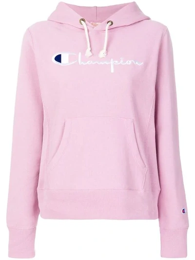 Champion Technical Sweatshirts And Sweaters In Pink & Purple