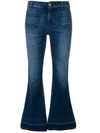 THE SEAFARER THE SEAFARER STONEWASHED FLARED JEANS - BLUE,8S44626086PS12742994