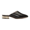 NICHOLAS KIRKWOOD NICHOLAS KIRKWOOD BLACK CASATI PEARL SLIPPERS,902A42NLS1