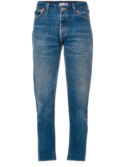 Re/done Slim-fit Cropped Jeans
