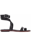 ALEXANDER WANG WOMAN LEATHER SANDALS BLACK,GB 7280562277547038