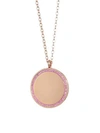 ASTLEY CLARKE WOMEN'S THE COSMOS LARGE PINK SAPPHIRE & 14K YELLOW GOLD LOCKET PENDANT NECKLACE,0400097629956