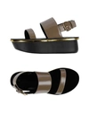 Marni Sandals In Khaki
