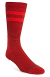 Stance Joven Classic Crew Socks In Primary Red