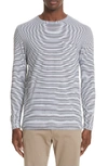 TODD SNYDER STRIPE LONG SLEEVE T-SHIRT,KN1867702