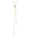 ZOË CHICCO 14K YELLOW GOLD BOLO LARIAT NECKLACE WITH DIAMOND, 30,BLRN 1 D