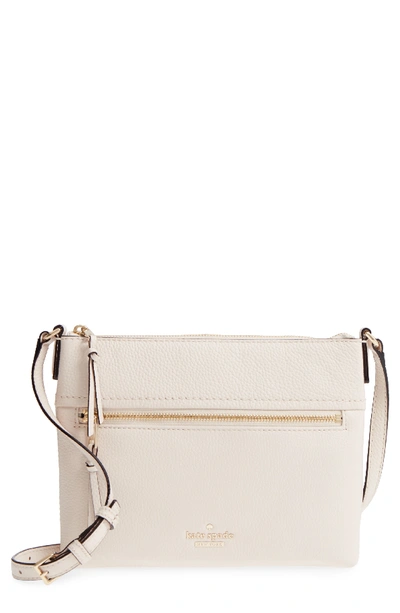 Kate Spade Jackson Street - Gabriele Leather Crossbody Bag - White In Bleach Bone