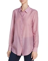 Equipment Essential Semi-sheer Shirt In Orchid Smoke