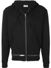 SAINT LAURENT ZIPPED HOODED SWEATSHIRT,503306YB2OI12724122