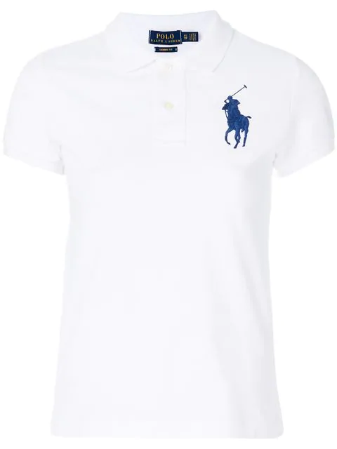 white big pony polo shirt