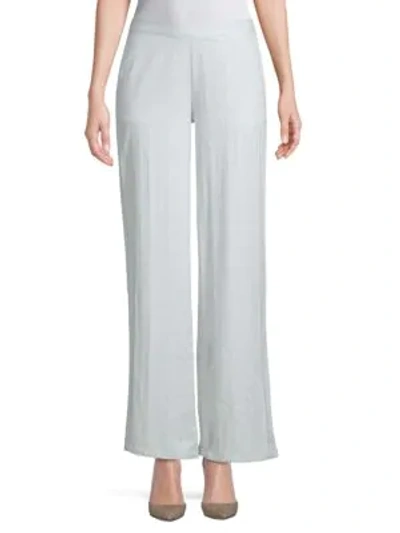 Onia Mila Checkered Trousers In Sailing Blue