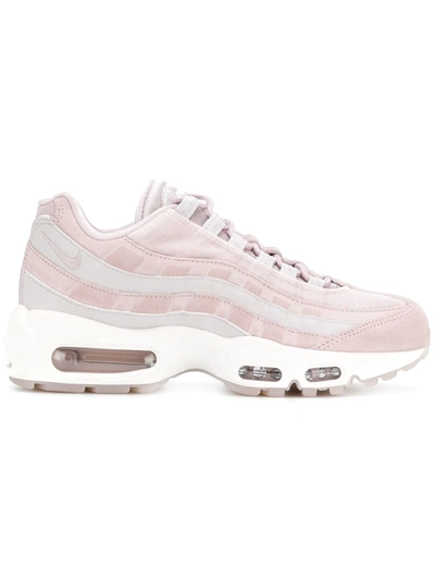 Nike Air Max 95 Leather Sneakers In Pink